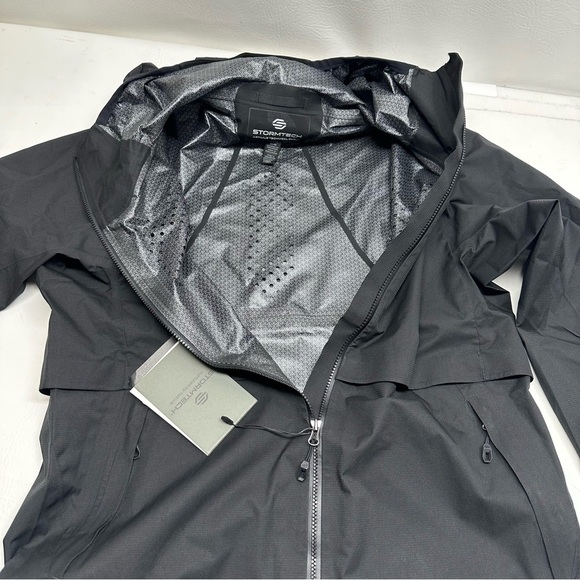 STORMTECH Women’s Black Hooded Jacket WINDBREAKER SZ M NWT - Picture 10 of 11